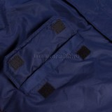Куртка на офисную форму зимняя Аляска синего цвета с капюшоном (утеплитель - синтепон)