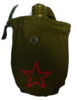 Фляга армейская в чехле с нанесением Звезда