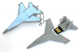 Флэш-накопитель сувенирный 64 Гб Истребитель СУ-35 серый корпус