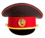 Фуражка сувенирная кадетская с красным кантом диаметр 17 см