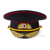 Фуражка сувенирная Полиции с вышитым козырьком диаметр 17 см