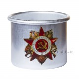 Кружка алюминиевая с нанесением Орден ВОВ